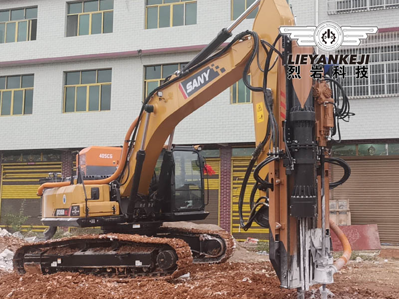 机载式液压劈裂机福建地基开挖现场